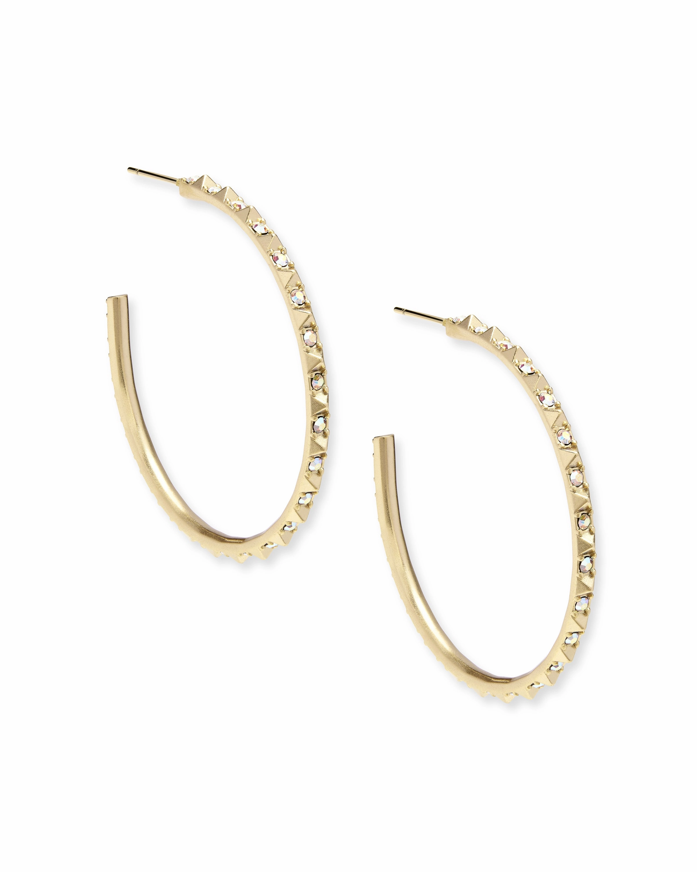 Kendra Scott Veronica Hoop Earrings in Gold Crafted Accent