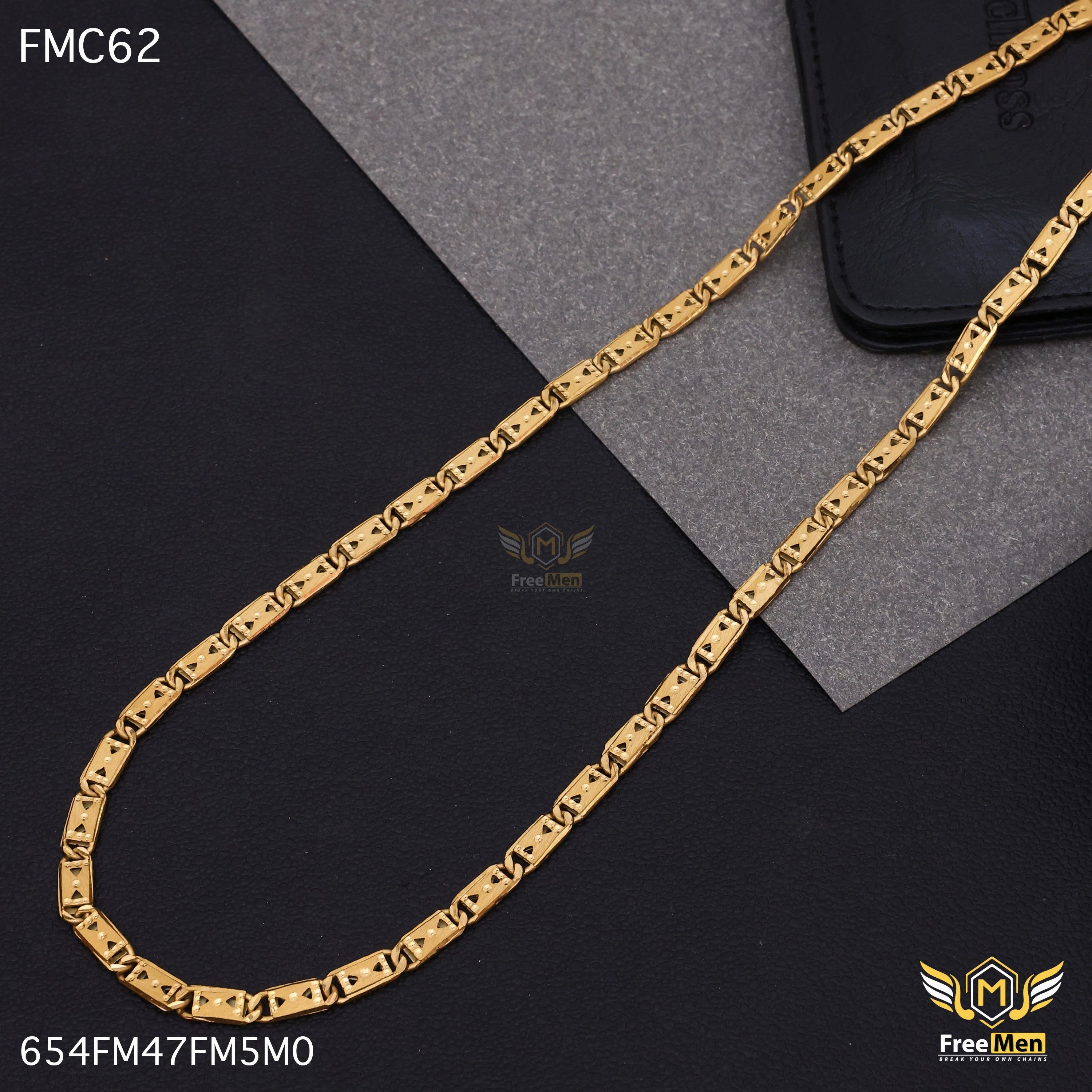 Freemen Superlative Mark Nawabi Biscuit Design Chain for men - FMMC62 Glam fit Urban Highlight