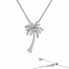 Lafonn Tropical Palm Tree Necklace Layered Spark