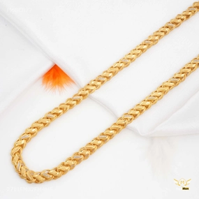 Close Focus Luxurious Piece Ring to Ring Lotus chain with Rhodium gold plated Chain - FMGC877