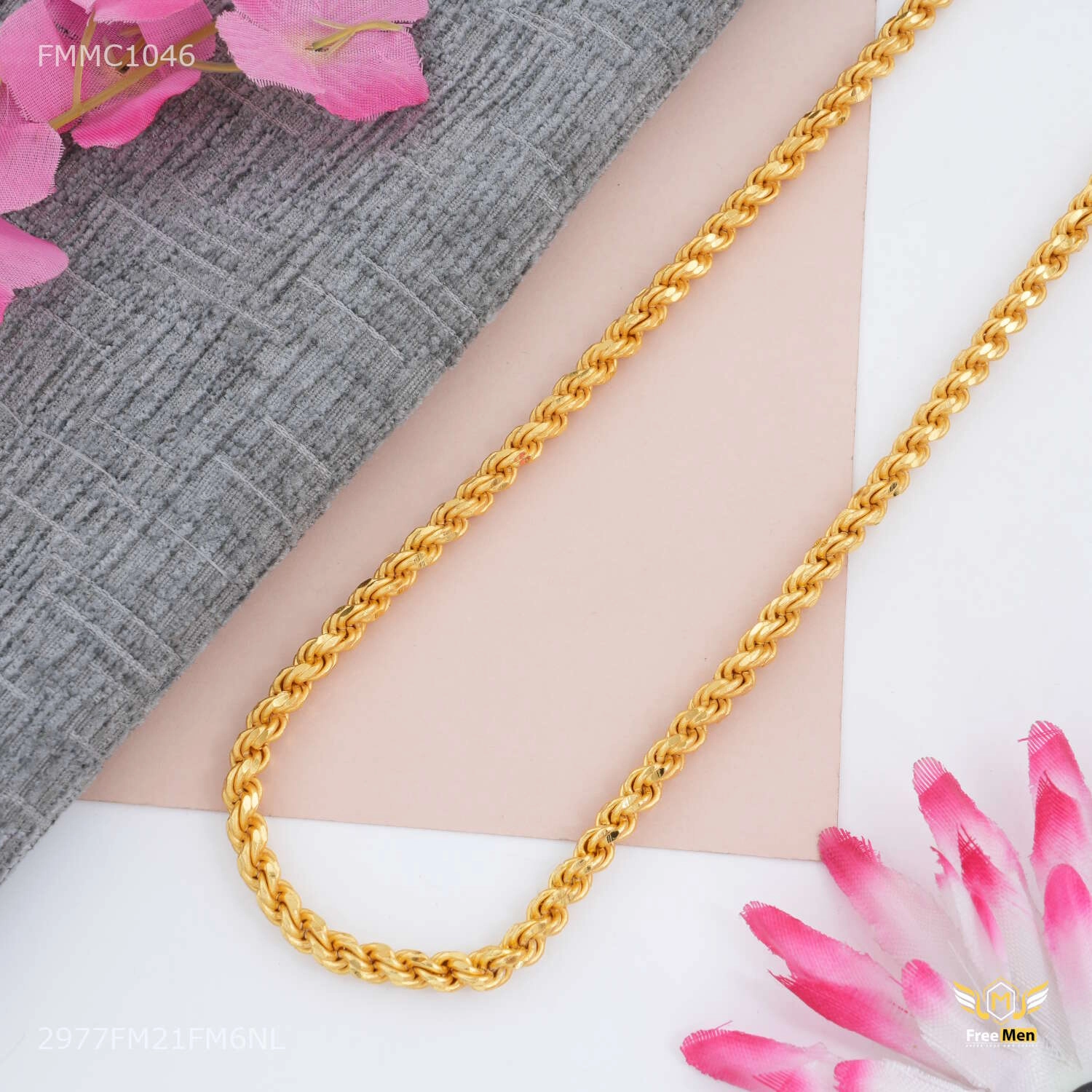 Shining Look Everyday Gift Royal Rope Chain for Man - FMMC1046