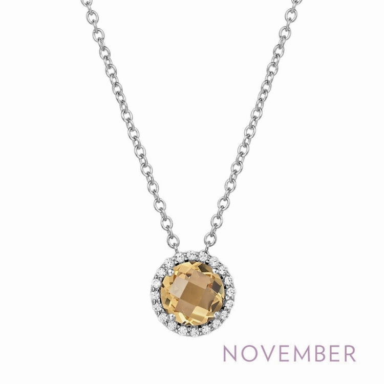 Workwear Style November Birthstone Necklace