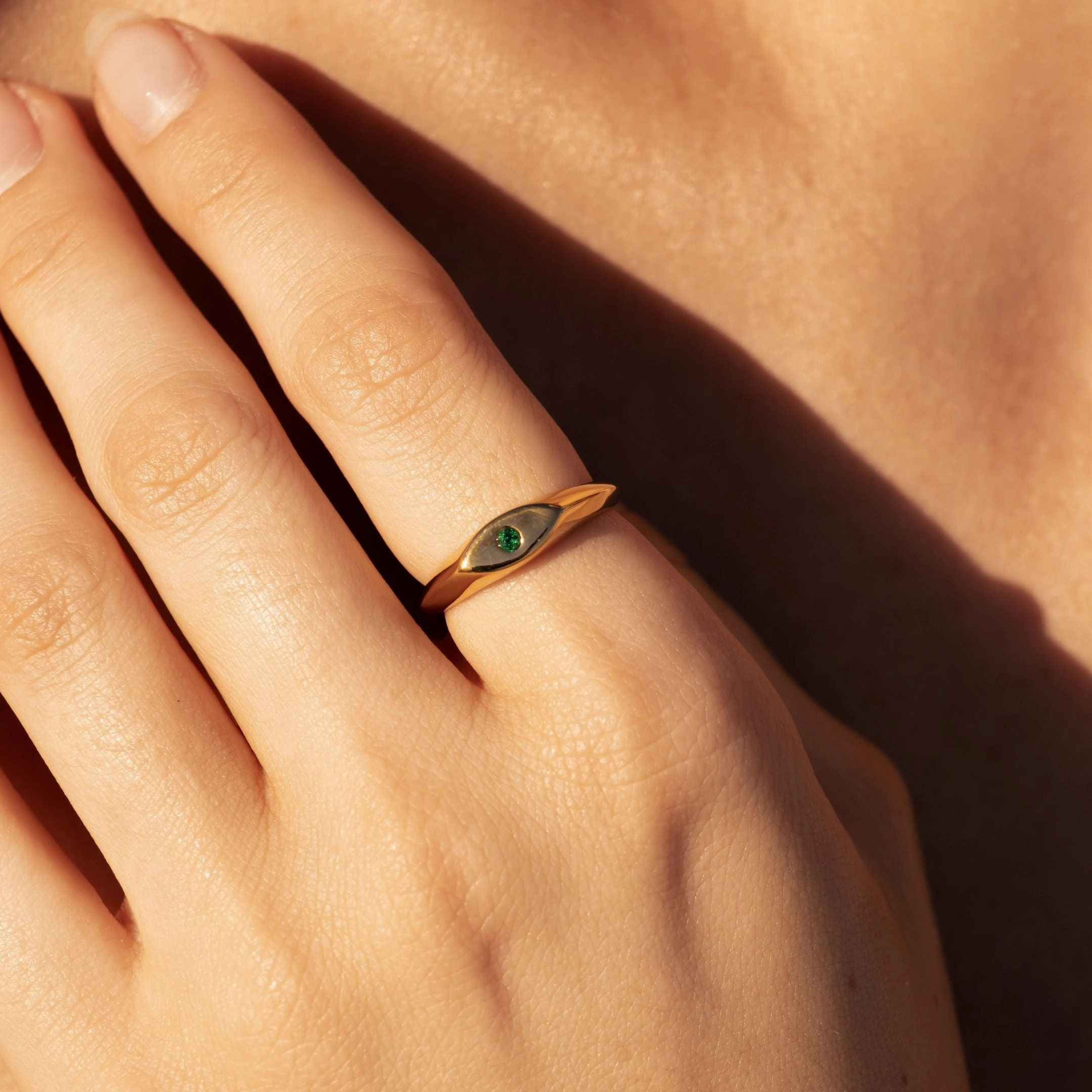 Sea Eye Ring Dainty Finish Crafted Detail