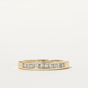 Semi Eternity Princess Cut Diamond Band | 0.47ctw | SZ 7.5 Luxury Layer Shiny Design