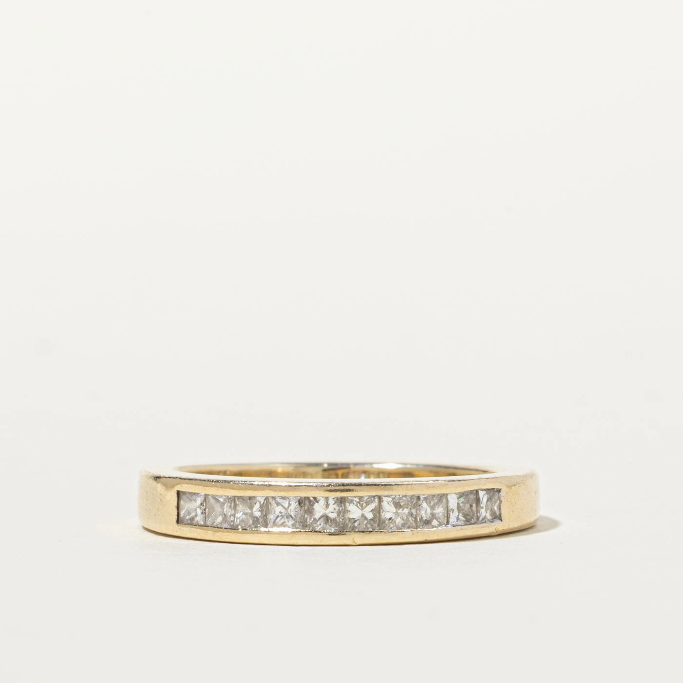 Semi Eternity Princess Cut Diamond Band | 0.47ctw | SZ 7.5 Luxury Layer Shiny Design