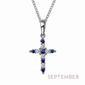September Birthstone Necklace Bold Layer