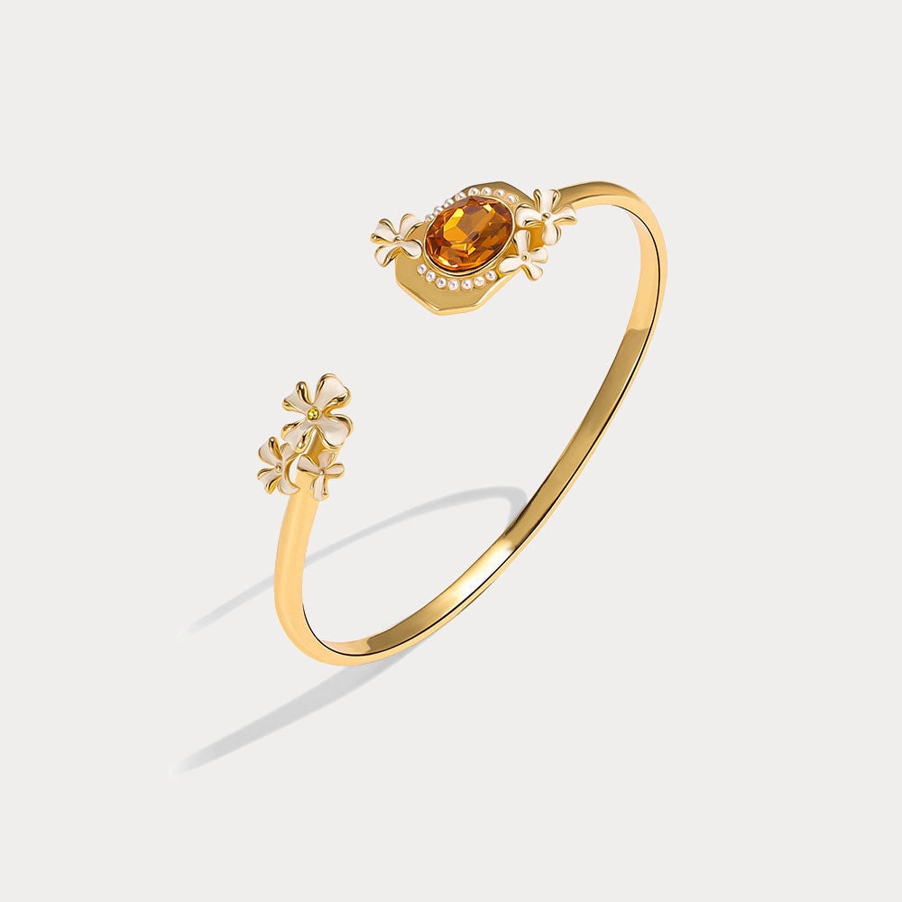 Full Gamut Osmanthus Fragrans Cuff Bracelet