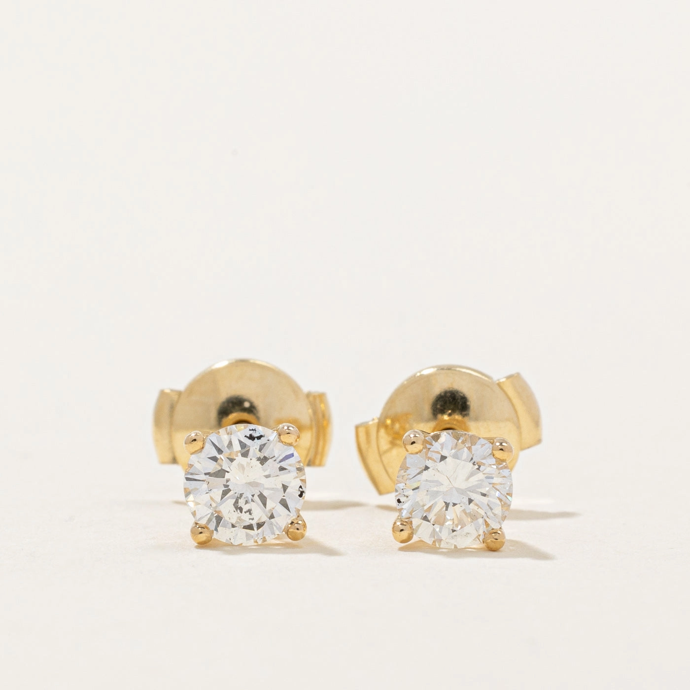 100 Ways' GIA Certified Diamond Stud Earrings | 0.83ctw SI1 G/H | Effortless Charm