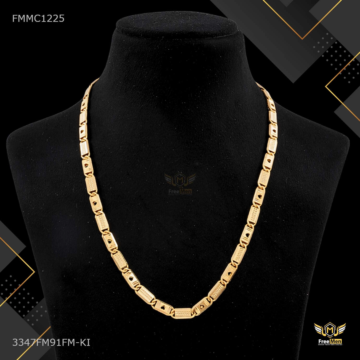 Weekend Vibe One by One Paan Designer Nawabi chain for Man - FMMC1225