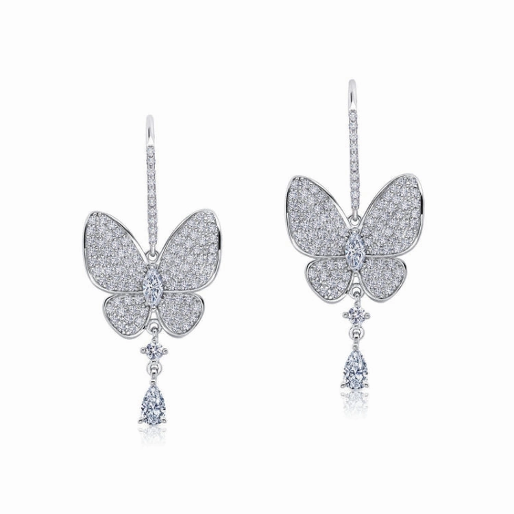 Butterfly Drop Earrings Fresh Finish