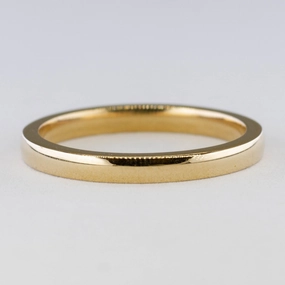 100 Ways' 10k Yellow Gold Dainty Band | 2mm | SZ 7 Effortless Fit