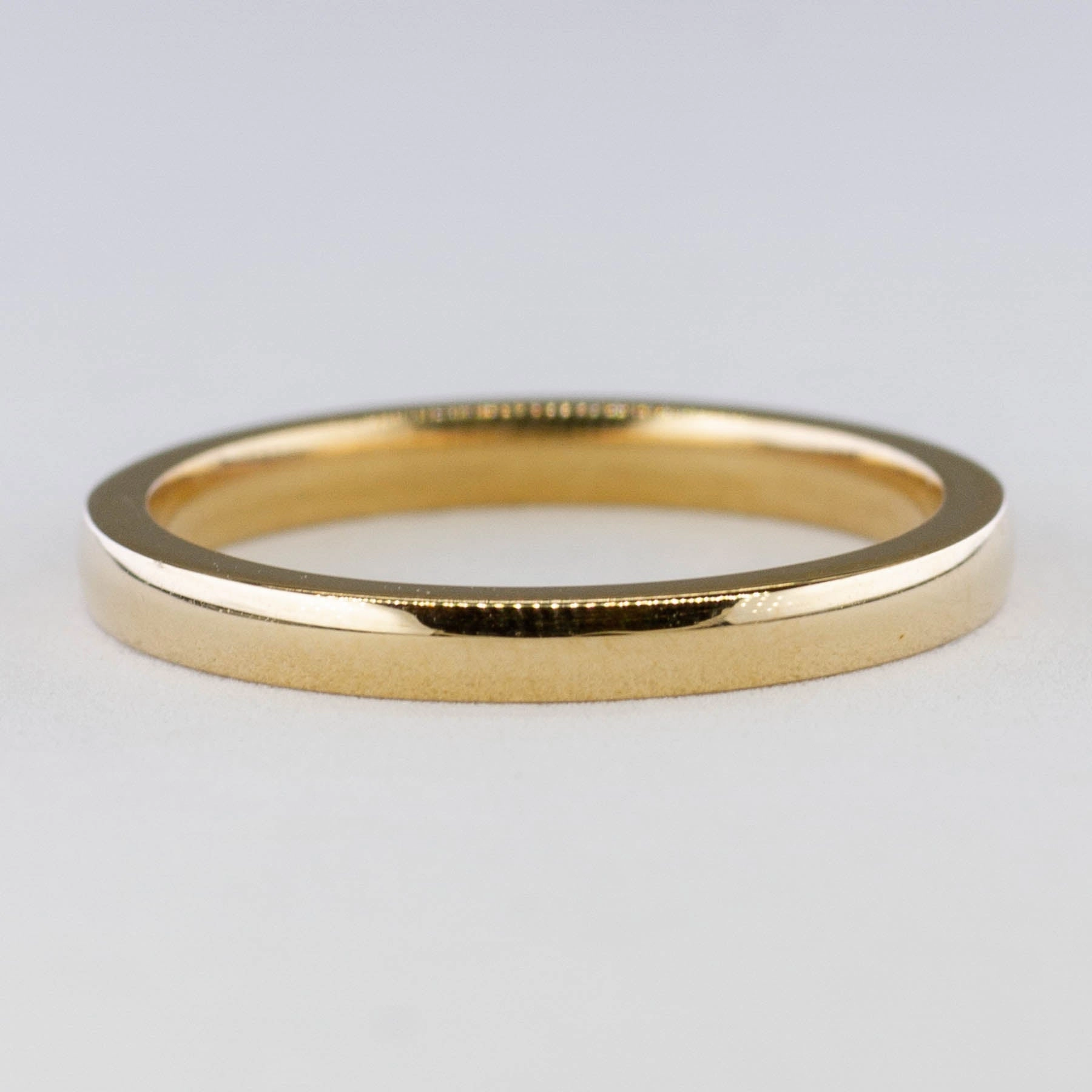 100 Ways' 10k Yellow Gold Dainty Band | 2mm | SZ 7 Shiny Jewelry Design