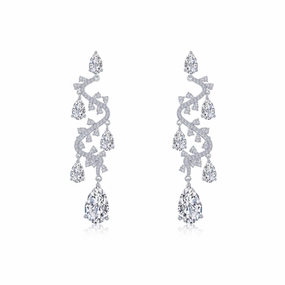 Exquisite Chandelier Earrings Crafted Detail Elegant Treasures
