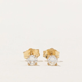 Daily Wear 100 Ways' 14k Diamond Stud Earrings | 0.32ctw VS1 G |