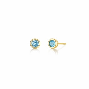 Comfort Fit Delicate Pop Lafonn December Bezel Birthstone Earrings