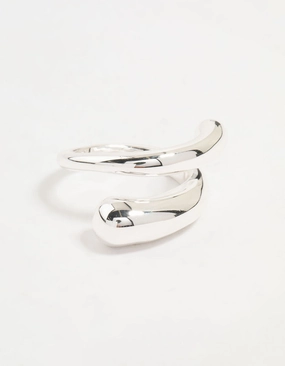 Silver Plated Slim Wrapped Ring Classic Design