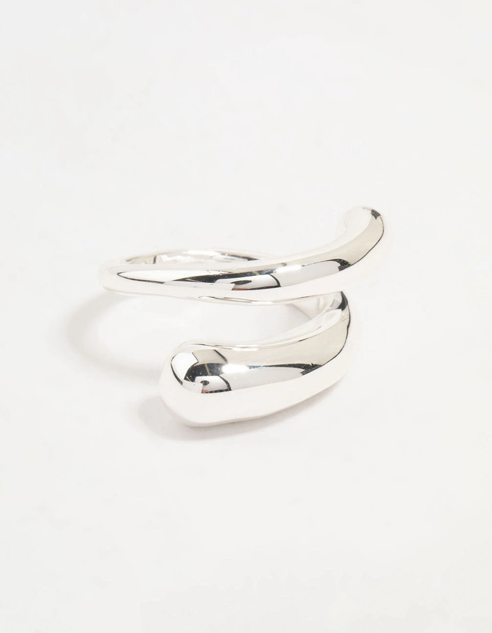 Silver Plated Slim Wrapped Ring Classic Design