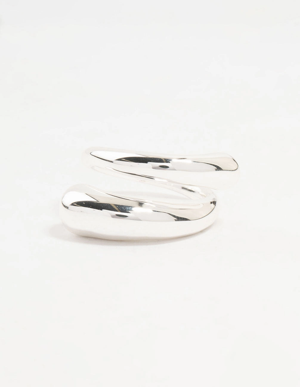 Silver Plated Slim Wrapped Ring Luxury Craft