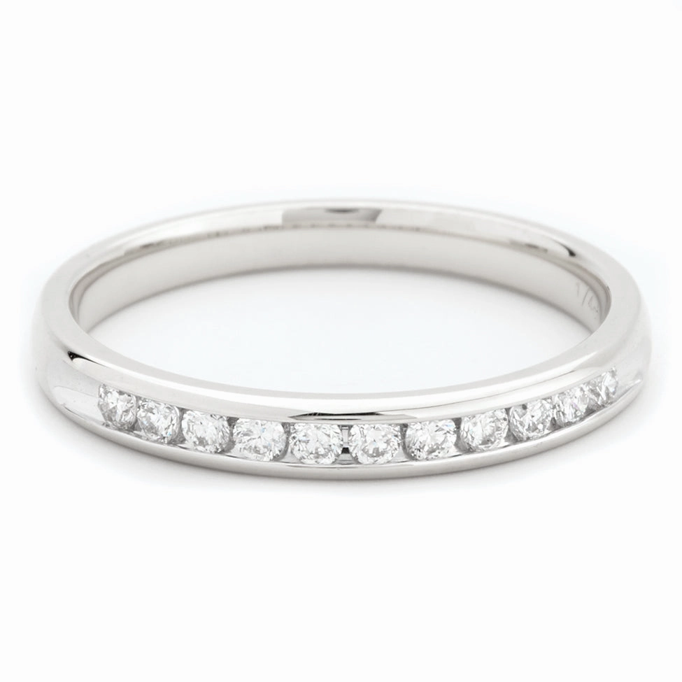 Modern Simplicity Bremer Jewelry Channel Set Diamond Wedding Ring in 14K White Gold (0.25ctw)
