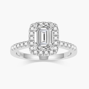 Classic Emerald Cubic Zirconia Engagement Rings Secure Art