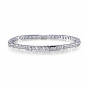 Dazzling Effect Princess-Cut Tennis Bracelet