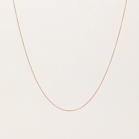 100 Ways' 14k Rose Gold Necklace | 18" | Delicate Accent