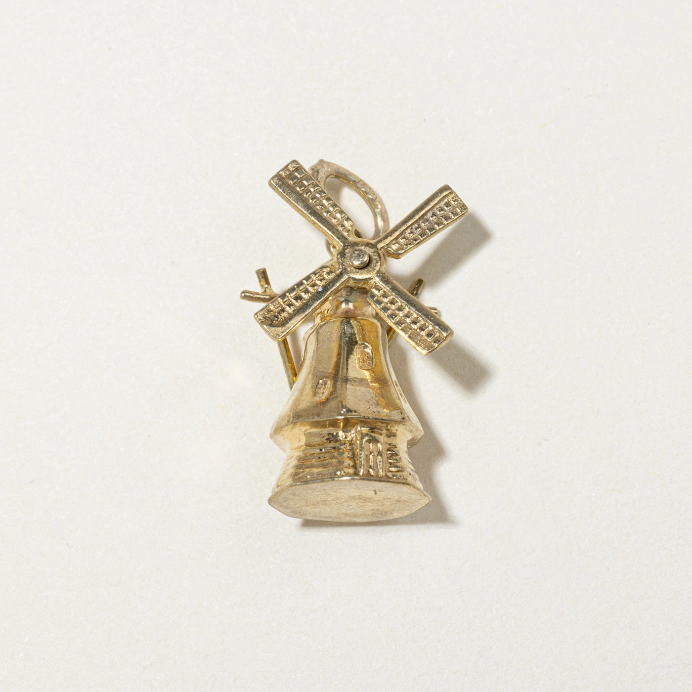 8k Yellow Gold Windmill Charm Vibrant Pieces Heritage Style