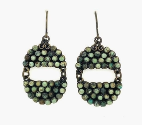Timeless Radiance Classic Fashion Double Crown Dangle Earrings in Turquoise