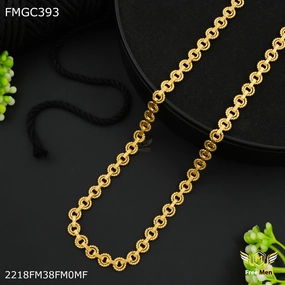 Freemen Dual Round Design gold plated Chain Design - FMGC393 Stylish Flow Elegant Fit