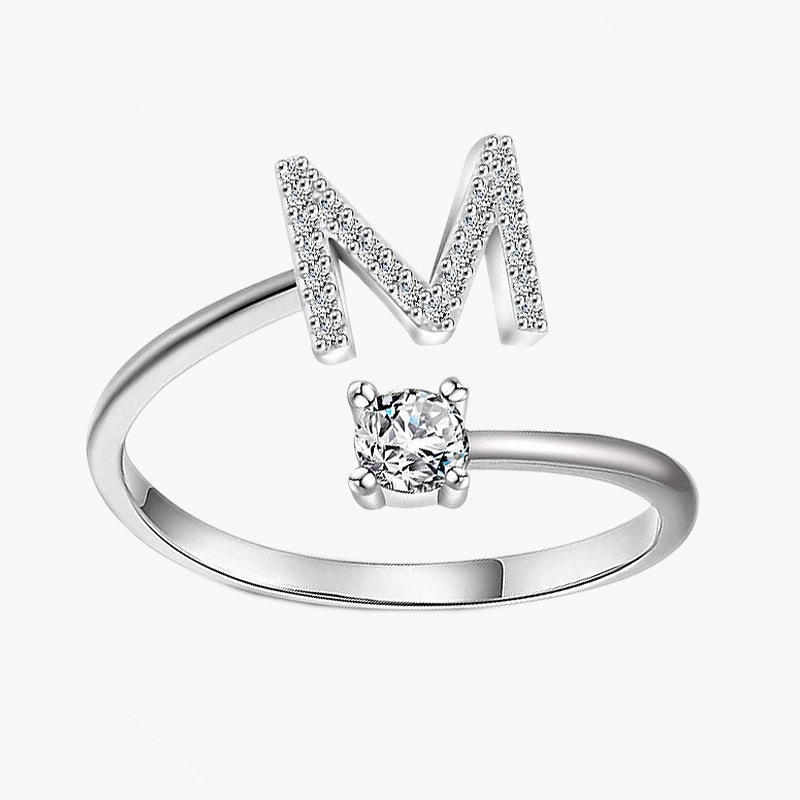 A-Z Sterling Silver Letter Ring Trailblazing Style