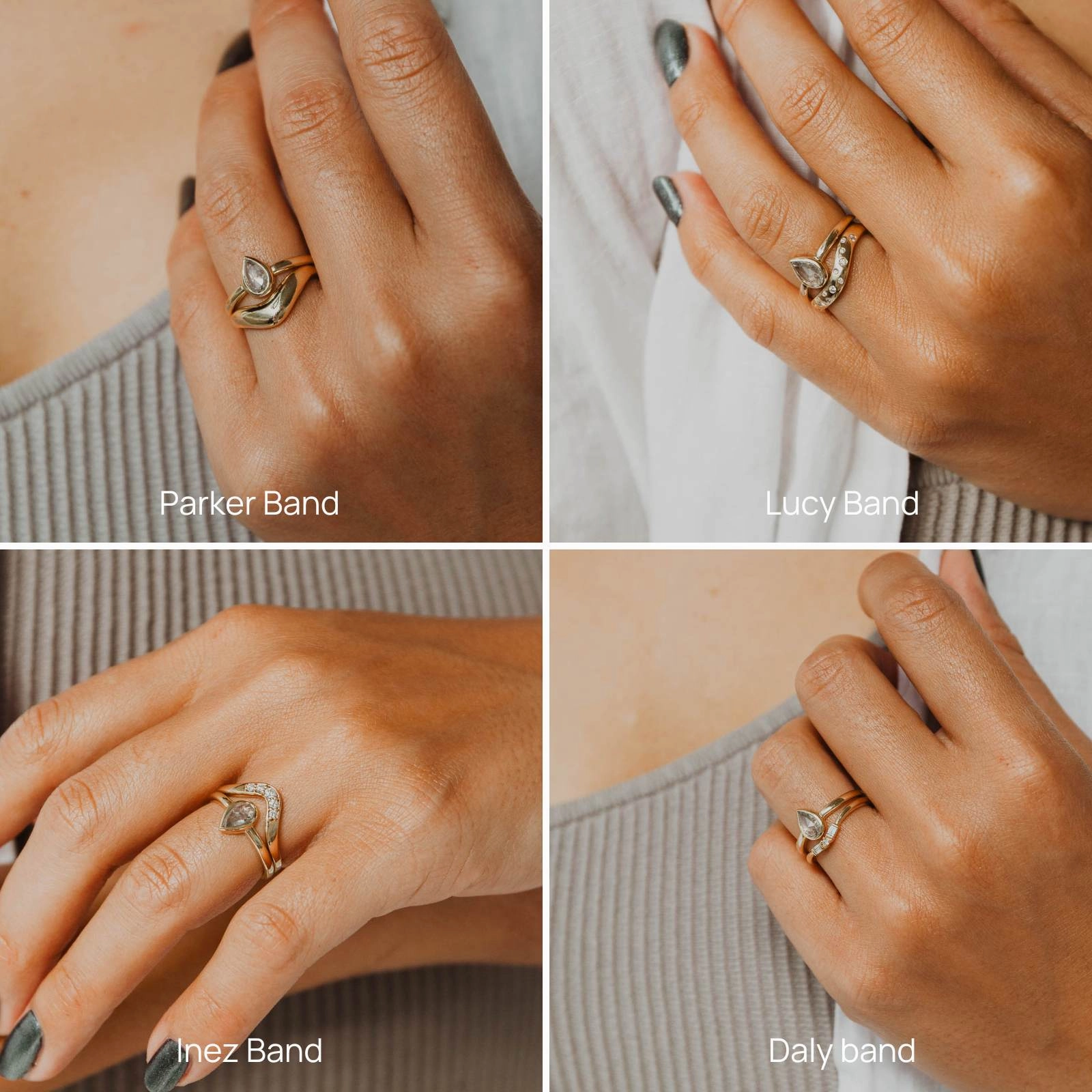 Fantastic Art Sabine Ring - Mined Salt & Pepper Diamond