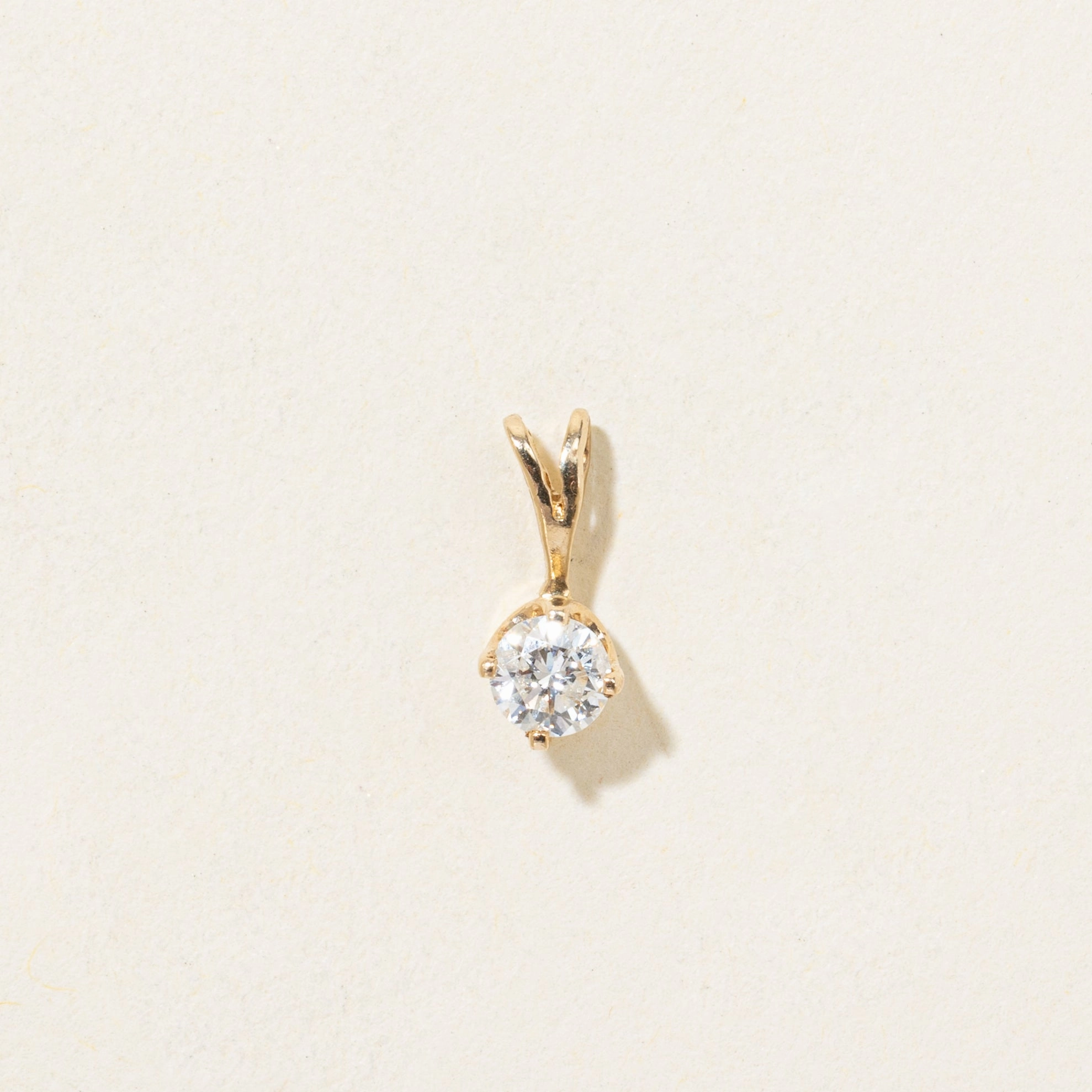 Radiant Moment Solitaire Diamond Pendant | 0.21ct