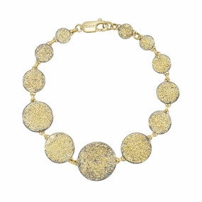 Cozy Mood Dusted Everyday Bracelet - 18k/22k, Oxidized Silver Medium