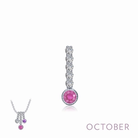 Minimalist Flair Minimal Accent October Birthstone Love Pendant