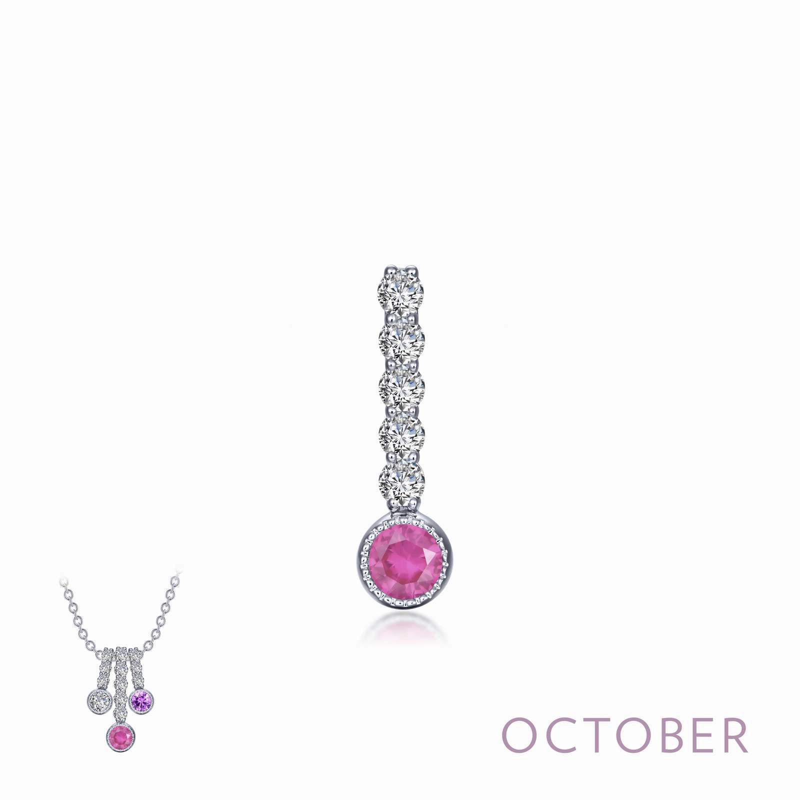 Minimalist Flair Minimal Accent October Birthstone Love Pendant