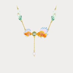 Fish Necklace Vintage feel Durable Accessory