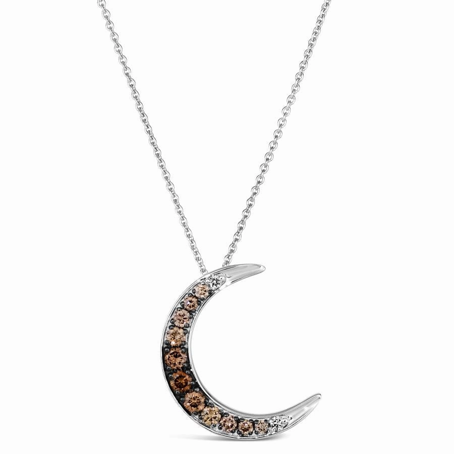 Le Vian Ombre Crescent Moon Pendant Perfect Accessory Light tone