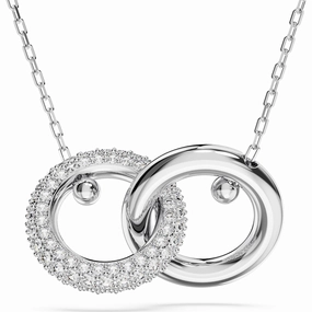 Formal Accessory Swarovski Dextera Pendant, Interlocking Loop