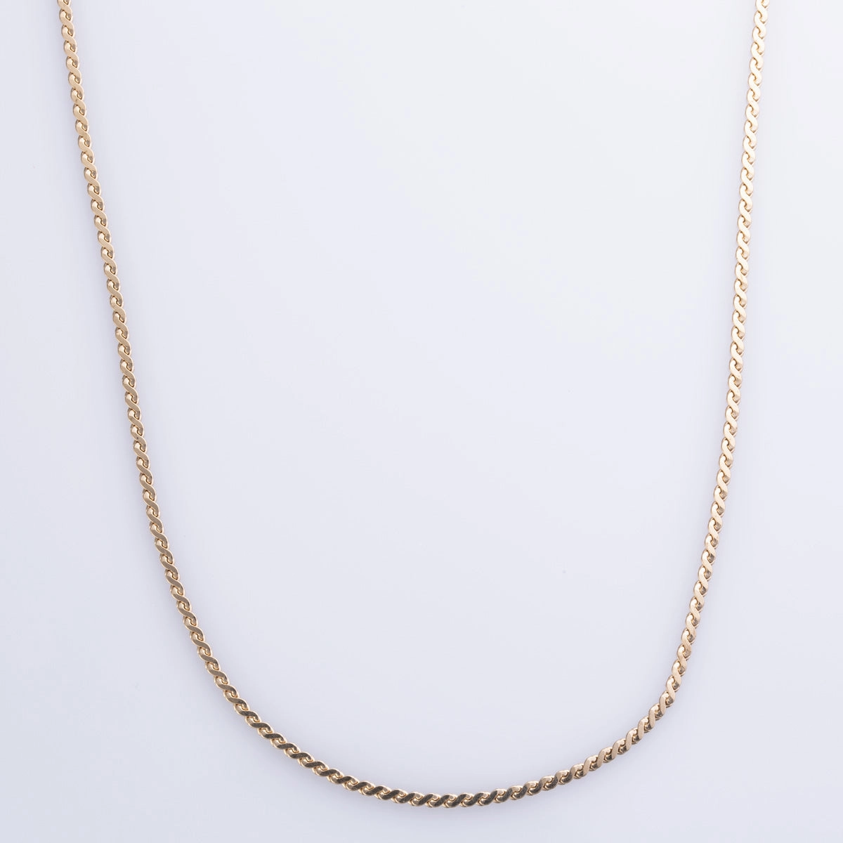 10k Yellow Gold Serpentine Chain | 19" | Unique Ornament