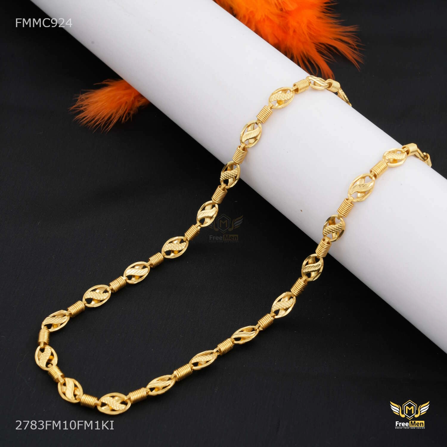 Spring with Lotus Chain for Man - FMMC924 Delicate Accent