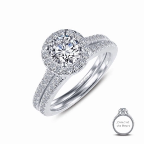 Luxury Design Pieces Stylish Highlight Joined-At-The-Heart Wedding Set