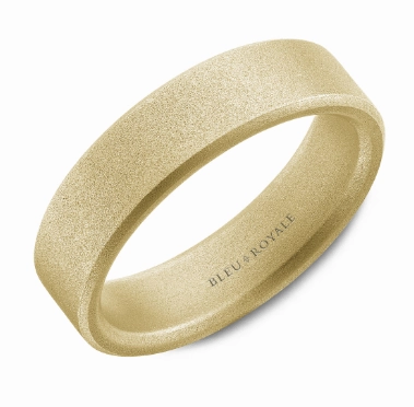 CrownRing Classic 6mm Wedding Ring in 14K Yellow Gold Traditional Bauble Modern Mark