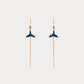 Mermaid Tail Thread Earrings Seasonal Embellishment Spiral Embellishment