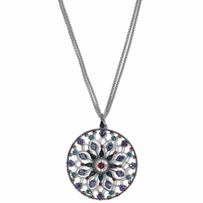 Brighton One Love Circle Convertible Necklace Polished Detail