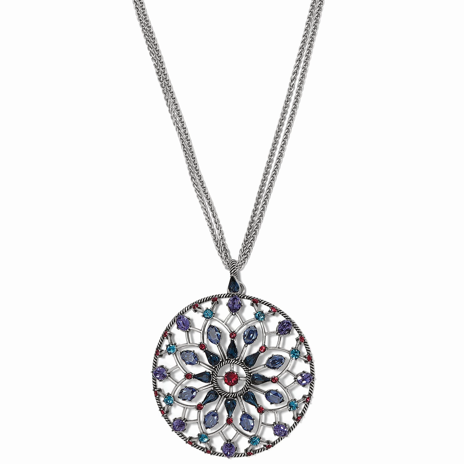 Brighton One Love Circle Convertible Necklace Polished Detail