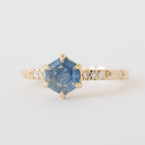 Quinn Ring - Blue Sapphire Exchange Option Heavy Duty