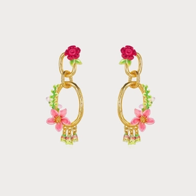 Stylish Choice chic aesthetic Tropical Flower Dangle Earrings