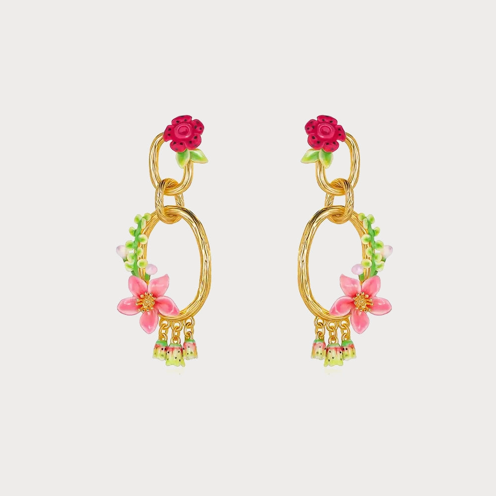 Stylish Choice chic aesthetic Tropical Flower Dangle Earrings
