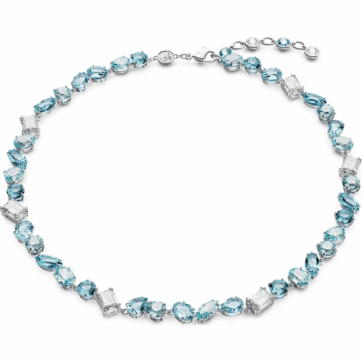 Swarovski Gema Necklace, Blue Glistening Piece Night Feature