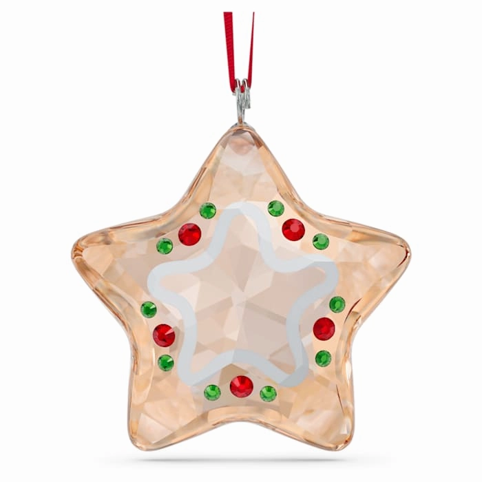 Fashion Mood Glamour Appeal Swarovski Holiday Cheers Gingerbread Star Ornament